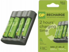 GP USB nabíječka RECHARGE+2xAA+2xAAA dobíjecí baterie