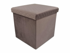 DOMOLETTI Pouf Mateo, růžový, 38 cm x 38 cm x 38 cm