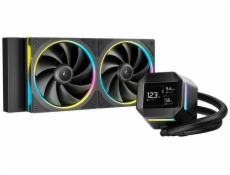 DEEPCOOL Vodní chladič LM240, ARGB, 2x 120mm, AM5, LGA1851, černá