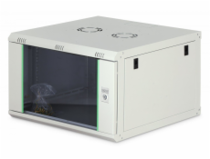 Digitus Dynamická 19  7U nástěnná síťová rozvaděčová skříň 385x600x600mm, skleněné dveře, šedá, nesestavená, 60kg