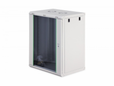 Digitus Dynamická 19  nástěnná síťová rozvaděčová skříň 16U, 785x600x450mm, skleněné dveře, šedá, nesestavená, 60kg