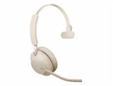 Jabra Evolve2 65 UC Mono Link380c - bezdrátová sluchátka, béžová
