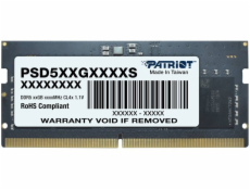 PATRIOT Signature Line 12GB DDR5 5600MT/s / SO-DIMM / CL46 / 1,1V