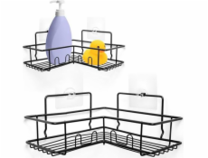 Vilde rohový sprchový koš černý (569004)