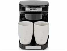 NEDIS Butler kávovar/ na dva šálky/ kapacita 0,25 l/ automatické vypnutí/ černý