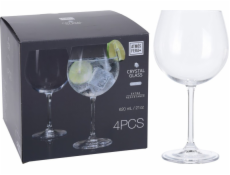 EXCELLENT Sklenice na koktejl sada 4 ks CRYSTALLINE 620 ml KO-SR4000060