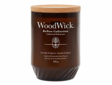 Svíčka dekorativní váza WoodWick, Levandule a cypřiš, 368 g
