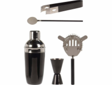 EXCELLENT Barmanská sada shaker 5 ks GLOSSY BLACK KO-A12441070