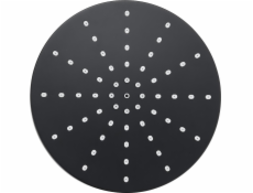 NoName Dešťová sprchová hlavice RAINBOW.OK.23.CZ KULATÁ DEŠŤOVÁ SPRCHOVÁ HLAVICE ČERNÁ 23 CM // NHDESZ-23-OKR-CZARNA