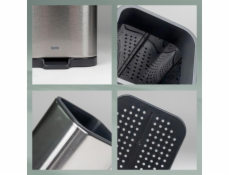 Odkapávač na příbory Plata nerez matná stříbrná 10,0x11,5x12,5cm