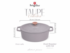 Pekáč litinový s poklicí 30 cm Taupe Collection BH-6541