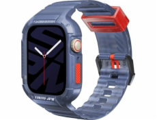 Skinarma strap+pouzdro Saido 2v1 Apple Watch 45/44mm tmavě modrá/tmavě modrá