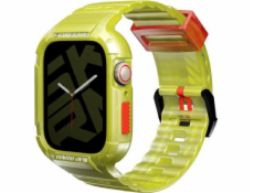 Skinarma pásek+pouzdro Saido 2v1 Apple Watch 45/44mm žlutá/žlutá neonová