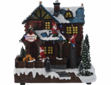 Pohyblivá scéna s Santa Clausem, 25 cm