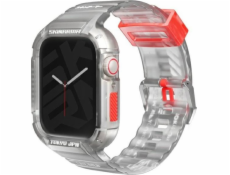 Skinarma strap+pouzdro Saido 2v1 Apple Watch 45/44mm průhledné/čiré