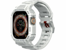 Pásek Skinarma+pouzdro Mecha 2v1 Apple Watch 49mm světle šedá/světle šedá