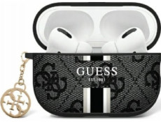 Guess kryt Guess GUAP2P4RPSK na AirPods Pro 2 (2022/2023) černý/černý s potiskem 4G a pruhy