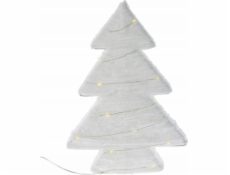 Home Styling Collection Dekorativní látkový vánoční stromeček s LED diodami, 30 cm