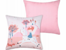 Beliani Dekorativní polštář do dětského pokoje CYRIELLE, růžový, 40 x 40 cm