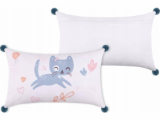 Beliani Dětský polštář ZOELINE s bambulkami, 30 x 50 cm