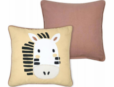 Atmosphera Dekorativní polštář COQUIN se zebrou do dětského pokoje, 40 x 40 cm