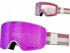 Giro Zimní brýle ELLA WHITE LX STRIPE (jasně růžová 00% S3 + čočky VIVID INFRARED 62% S1) (NOVINKA 2024/2025)