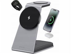 Bezdrátová nabíječka 3v1 QI MagSafe pro telefon Watch Headphones / Omni Power 15W