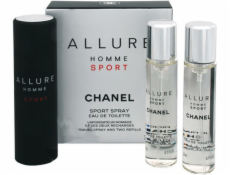Chanel Allure Homme Sport EdT 3x20 ml Pro muže plnitelný flakón