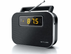 Muse Rádio Muse M-081R černé, funkce budíku, 2pásmové přenosné rádio s PLL
