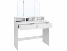 Glamour Toaletní stolek s třídílným zrcadlem 100 cm GLAMOUR