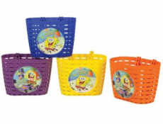 Widek košík na řídítka SPONGE BOB plastový žlutý (WDK-S329)