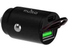 Puro Nabíječka Mini 1x USB-A 1x USB-C 2,4 A (PUR403BLK)