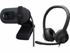 Webová kamera Logitech Brio 100 (960-001585) + H390 (981-000406)