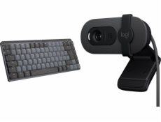 Logitech Mechanická mini klávesnice MX pro Mac (920-010837) + Brio 100 (960-001585)