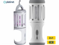 Platinet LUCERNA PROTI KOMÁRŮM 6W 60LM 18800MAH BATERIE [46096]