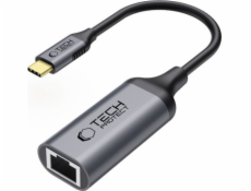Tech-Protect Adaptér Ultraboost, typ C, Ethernet, RJ45, 1000 Mb/s, černý