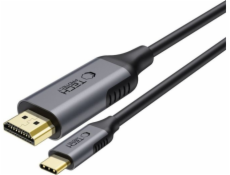 Tech-Protect Kabel UltraBoost, typ C na HDMI 2.0, 4K 60HZ, 180 cm, černý