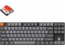 Keychron - K1 Max QMK/VIA Bezdrátová mechanická klávesnice na zakázku - Nízkoprofilová bezdrátová RGB mechanická klávesnice Gateron Hot-Swap červená