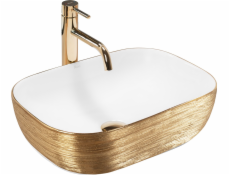 Rea Umyvadlo Umyvadlo Rea na desku Belinda White GOLD BRUSH