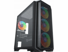 AQIRYS Počítačová skříň WEZEN černá