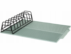 5five Silikonová podložka na sušení nádobí s držákem na talíře, 43,5 x 33 x 8,5 cm