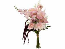 Umělá kytice WILD ROMANCE, růžová, 60 cm