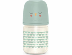 Suavinex 307826-SKLENĚNÁ LAHEV 120ML/FYZIOLOGICKÝ SUDÍK SX PRO POMALÝ PRŮTOK/MÁTOVÁ SOVA/BONHOMIA