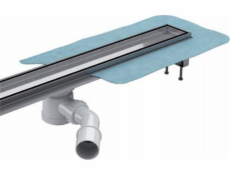 Wiper MODRÁ lineární drenáž s mřížkou pro napouštění, délka 700 mm PRÁZDNÁ