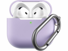 Class and Culture LLC KeyBudz Elevate Keychain - Silikonové ochranné pouzdro pro AirPods 4. generace (levandulová)