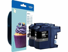 Originální inkoust Brother Ink LC-123BKBP2DR černý
