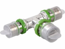 MultiSkin lisované redukční tričko mosaz/galvanizované 63x40x63 7130RW634063