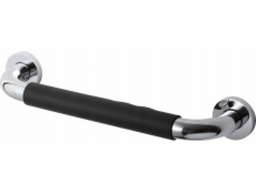 Přímé koupelnové madlo 30 / chrom / protiskluz. černé překrytí