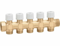 Rozdělovač s uzavíracími ventily 3/4X 5 23 str.1,5 GZ