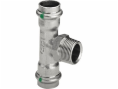 Viega T-kus SC 28 x 3/4 x 28 nerezová ocel - rez / lesklá Trubková spojka